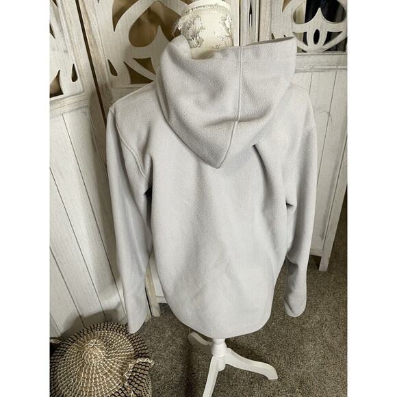 Vintage 90s Disney Store Mickey Minnie Mouse Grey Fleece Hoodie Sweatshirt MED - Picture 4 of 7